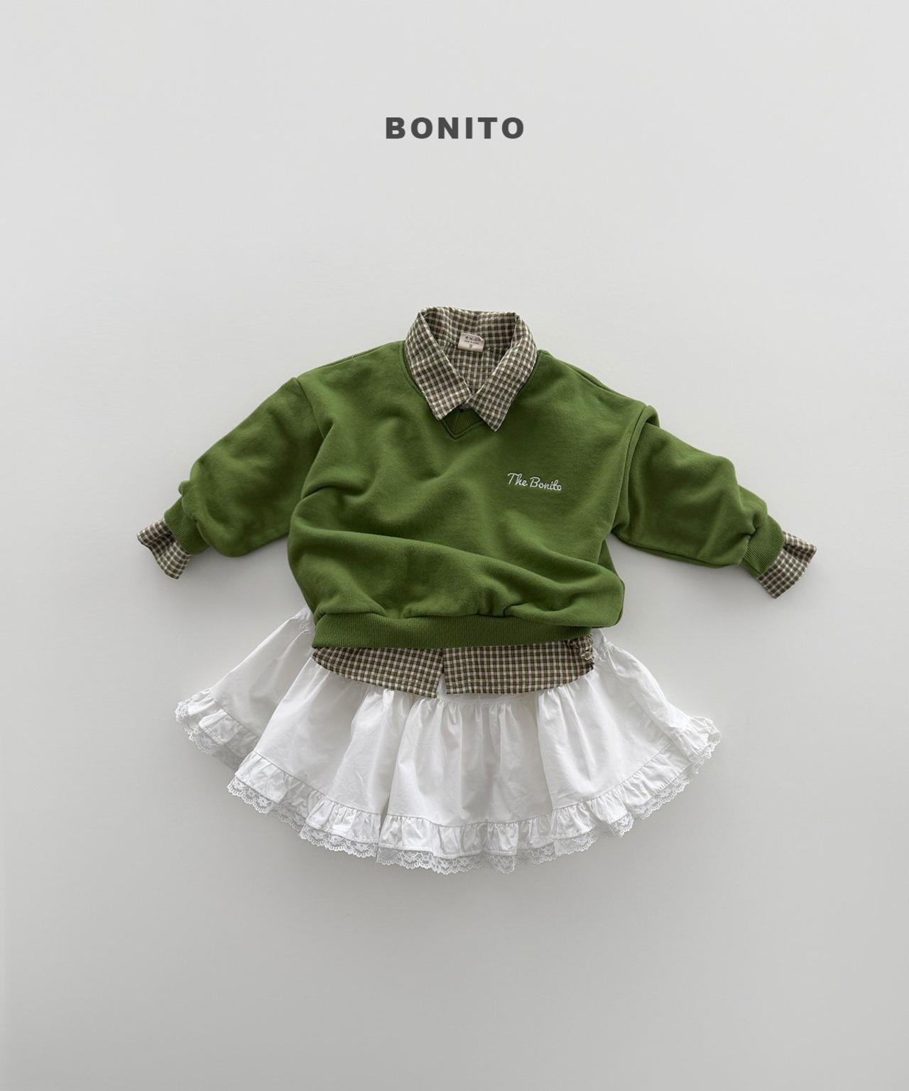 melange JS［即納］V neck mtm / bonito 26autumn