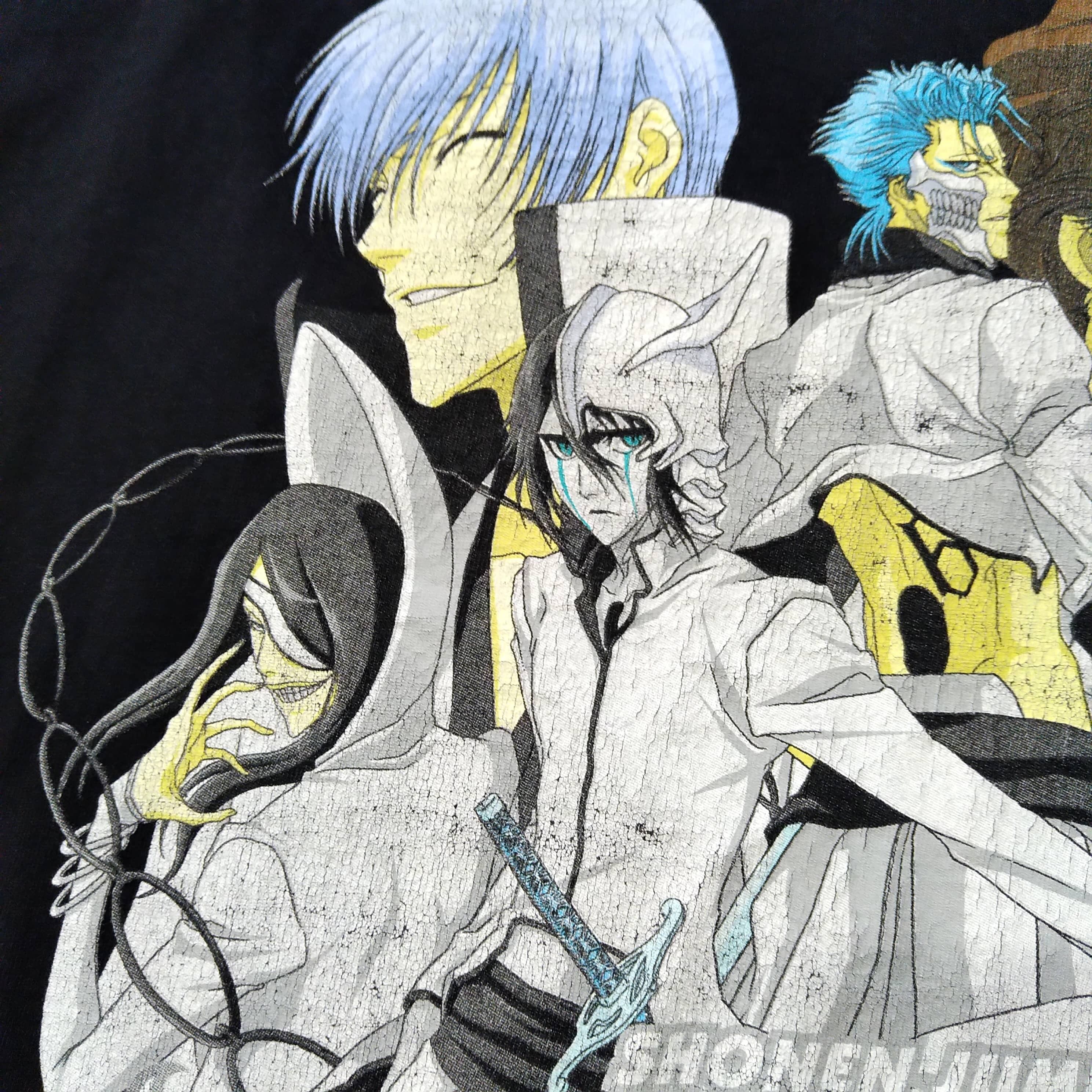 古着 bleach Tシャツ L 黒 アニメT ブリーチ 藍染惣右介 破面篇