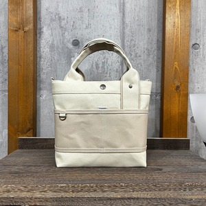 当店人気No.1.▽Bi Color Tote "M"【サンドビーチ×グレーベージュ】