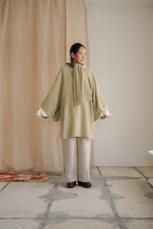 予約販売:Sheep Hoodie Kaftan / 草木染