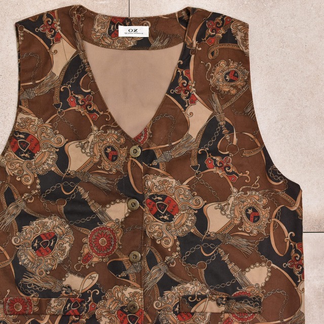 90s～ Luxury pattern vest