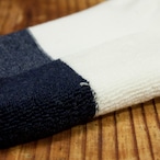 ［FAR EAST LOCALMADE］キッズ ツートンパイルソックス｜WHITE／NAVY