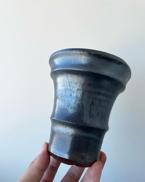 【新着】deracinefactory 閑野淳氏 2【最高の陶器鉢・高さ12cm】塊根植物やアガベの相棒に。