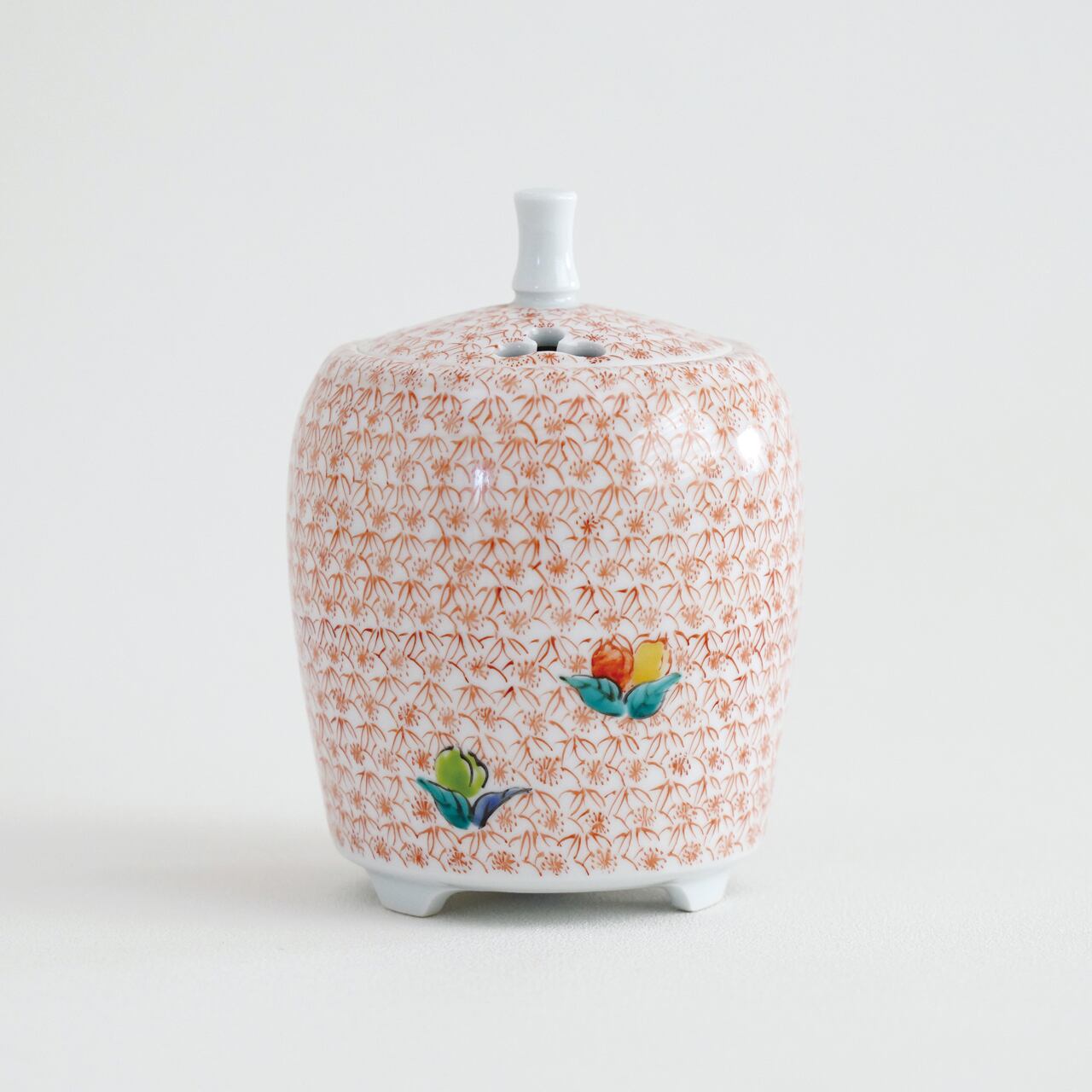 桃花文 なつめ香炉 | 肥前赤絵窯元 鷹巣