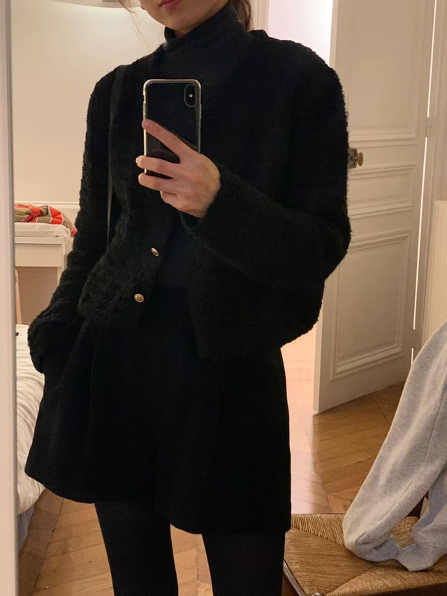 (OUNCE) vanity tweed cardigan / 3color