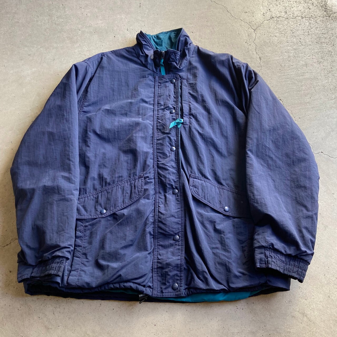 90年代 USA製 90s L.L.Bean エルエルビーン GORE-TEX ゴアテックス 中綿 マウンテンジャケット ヴィンテージ ビンテージ  古着 レディースL ネイビー 紺【マウンテンパーカー】【アウトドアジャケット】【SS2201-30】 | cave 古着屋【公式】古着通販サイト