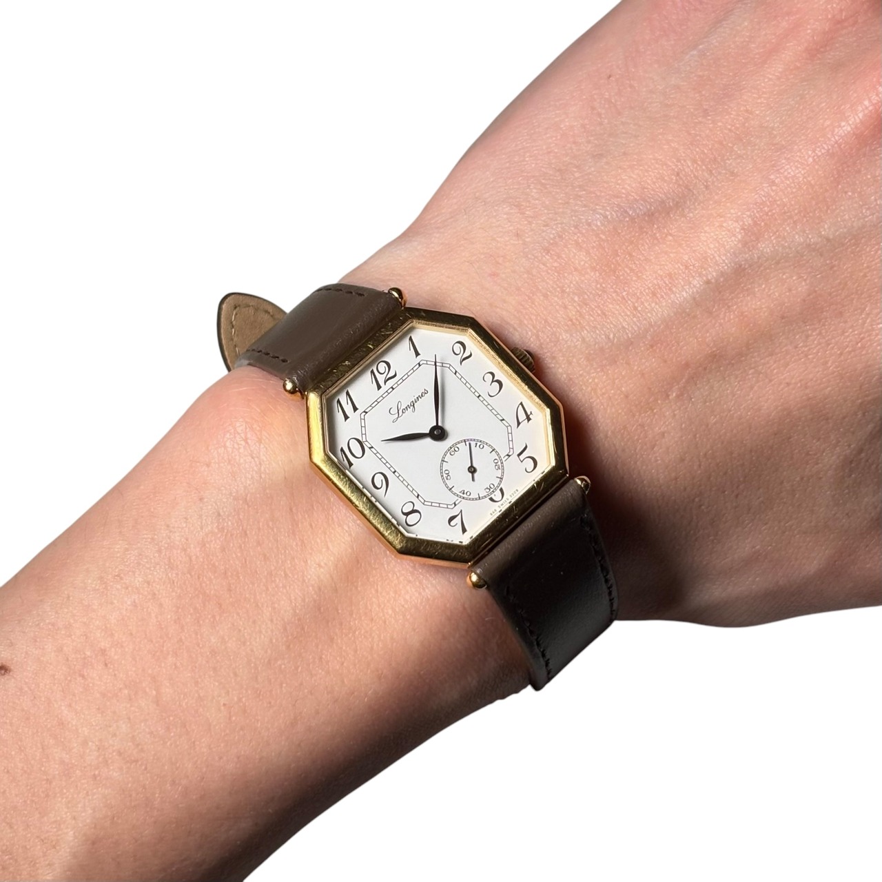 vintage LONGINES octagon case manual winding watch “150th anniversary”