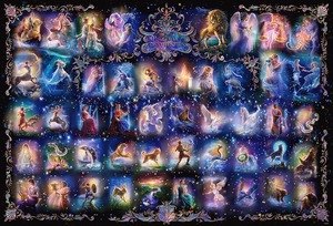 【特価処分】【日本製】 ビバリー 1000ピースジグソーパズル 星空の物語~四十八星座~(49×72㎝) 81-130