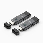 HDMI 無線送受信機セット ワイヤレス 延長器 50m 1080P/60Hz フルHD 5GHz帯 高速安定 設定不要 コンパクト プレゼン 映画鑑賞 会議 授業 ブラック