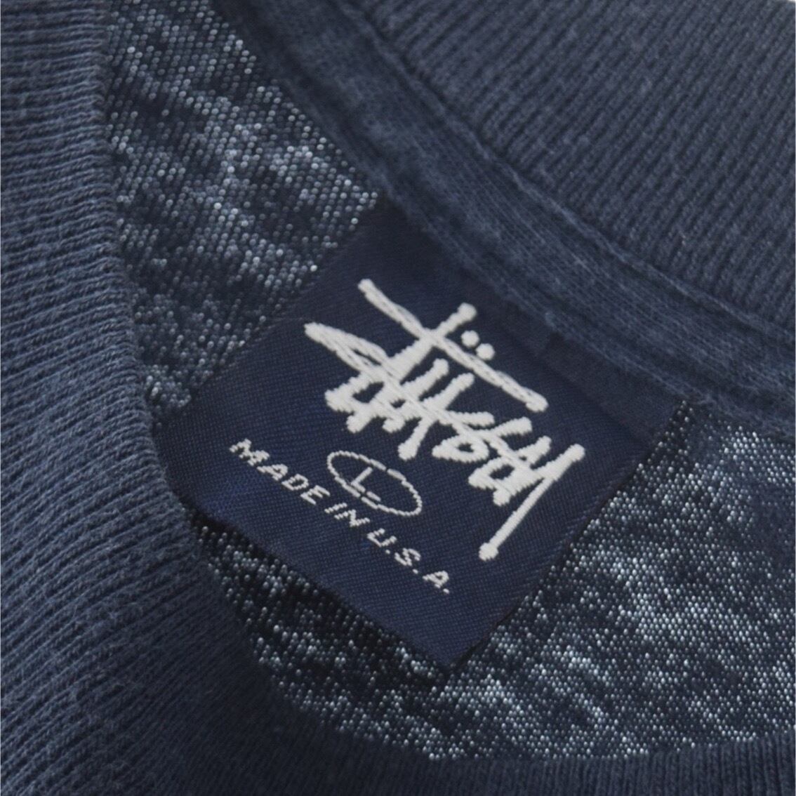 old stussy 90s 紺タグ USA製 パーカー ネイビー