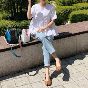 プリーツヘム　フェアリーフレアTシャツ 2col N TS060
