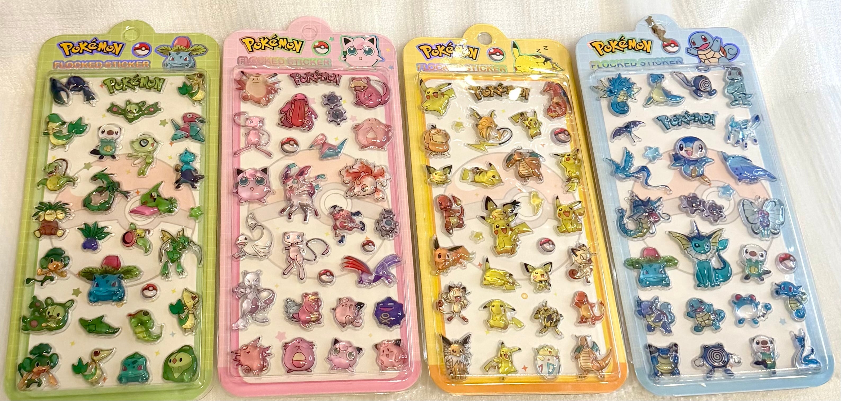 【韓国限定】ポケモン ピクセル ステッカー ドット絵 シール48セットまとめ売り 韓国限定】ポケモン ピクセル ステッカー ドット絵 シール48セット