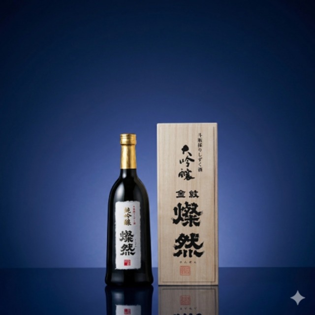 〈菊池酒造〉燦然 大吟醸 斗瓶採り しずく酒 木箱入り日本酒(720ml)