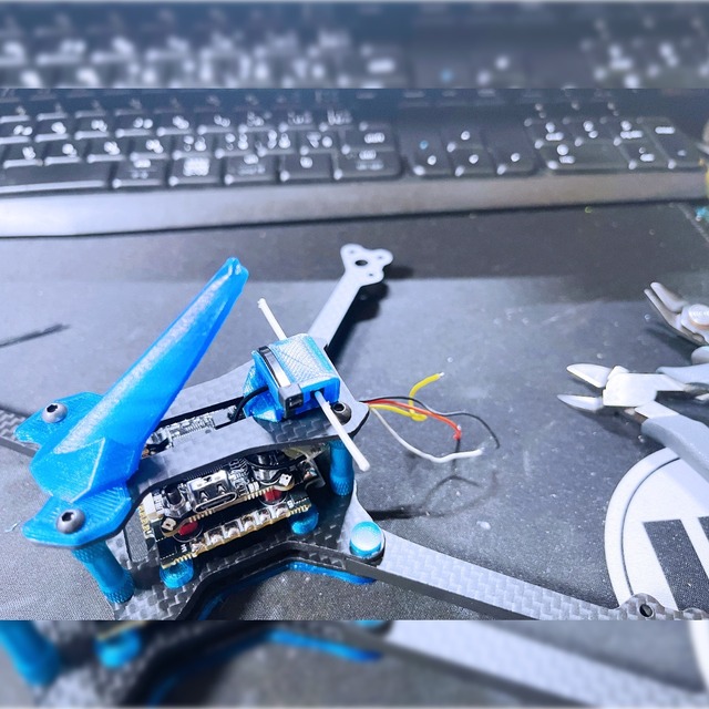 AstroX Race-X・Race-X改 ELRS NanoアンテナマウントTOPプレートバージョン　受注生産