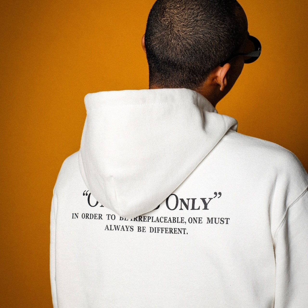 BLACK LETTER LOGO HEAVYWEIGHT ZIP HOODIE