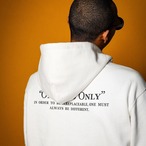 BLACK LETTER LOGO HEAVYWEIGHT ZIP HOODIE