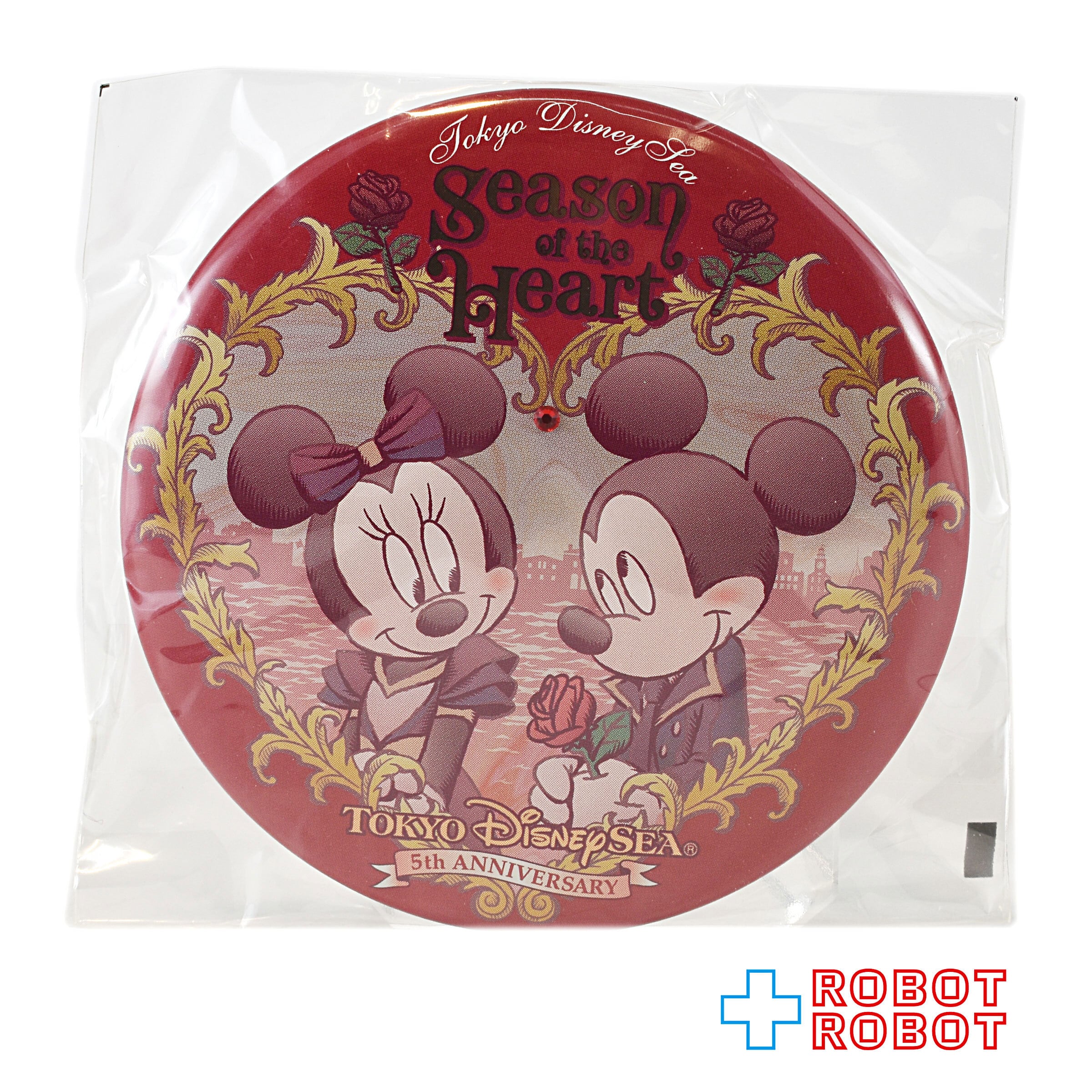 TDR 東京ディズニーシー 5周年 シーズン・オブ・ハート 缶バッジ