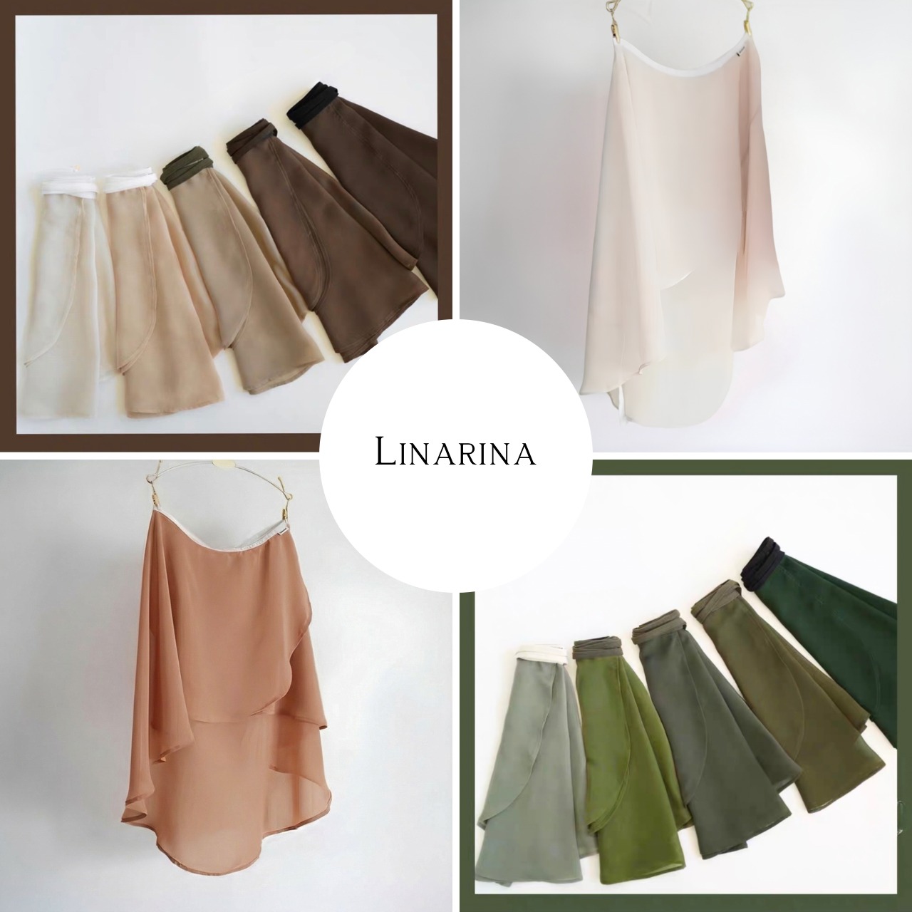イエベ系カラー ロング丈 巻きスカート 19色展開 L0714