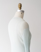 〈CÉLINE by phoebe philo〉Rib Knit Top