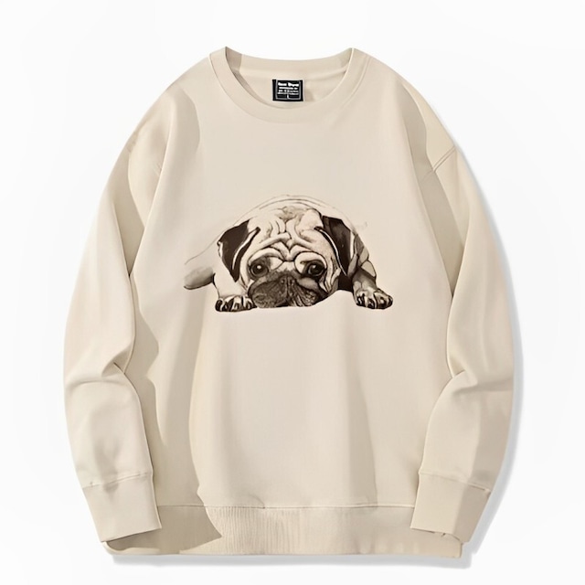Pullover  -simple pug-  7colors　　hd6