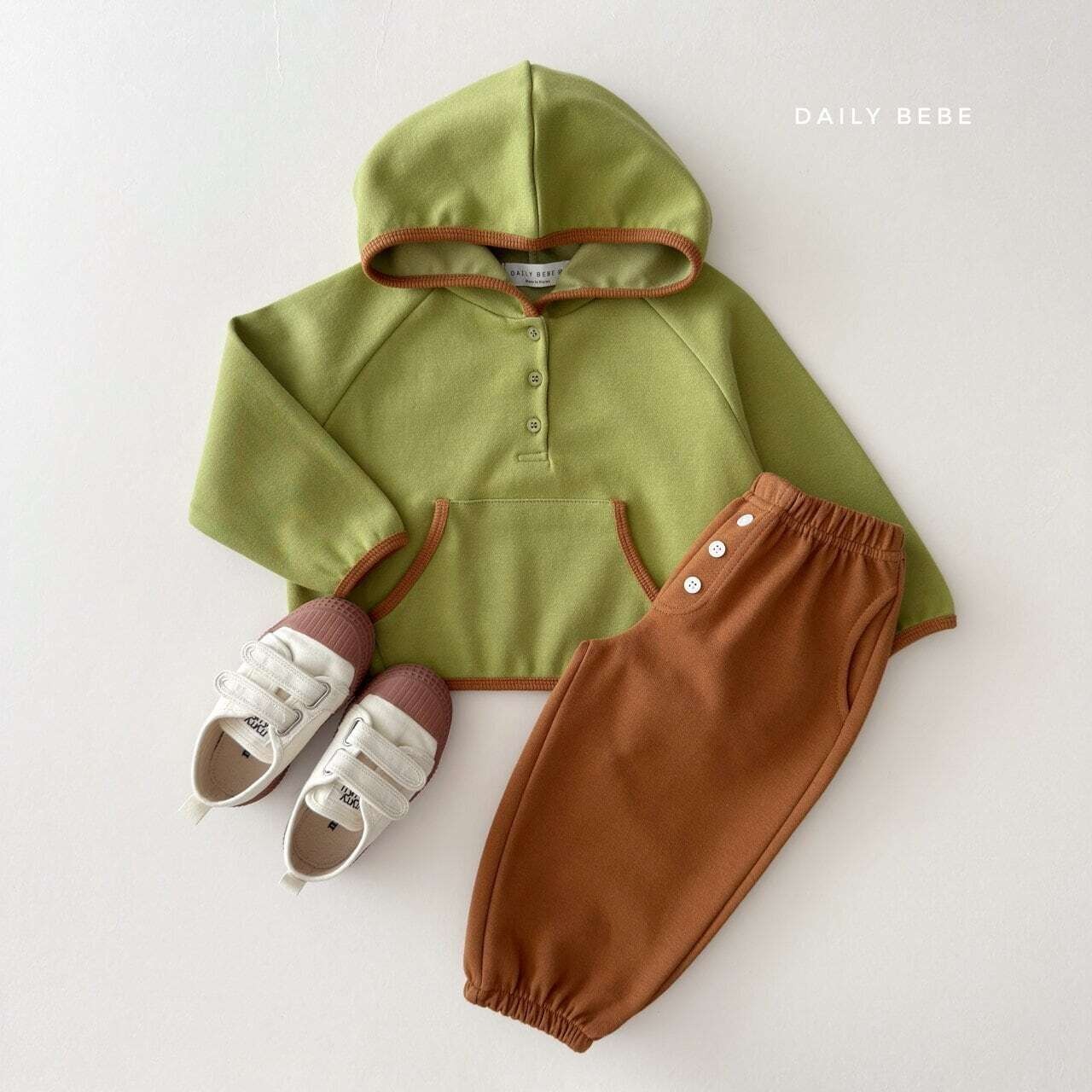 【取寄】Dailybebe カラーペンシルパーカー｜秋服｜韓国子供服｜26/AT
