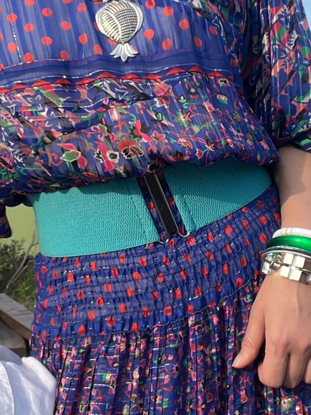 80s turquoise × silver belt