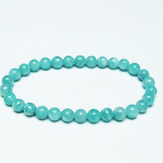 アマゾナイト ブレスレット 6mm 一点物 メール便可 [M便 1/10] 111-47672