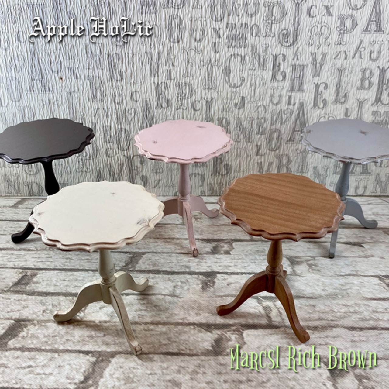 1/6 ドール サイドテーブル【Marcel Rich Brown・ マルセル リッチブラウン 】