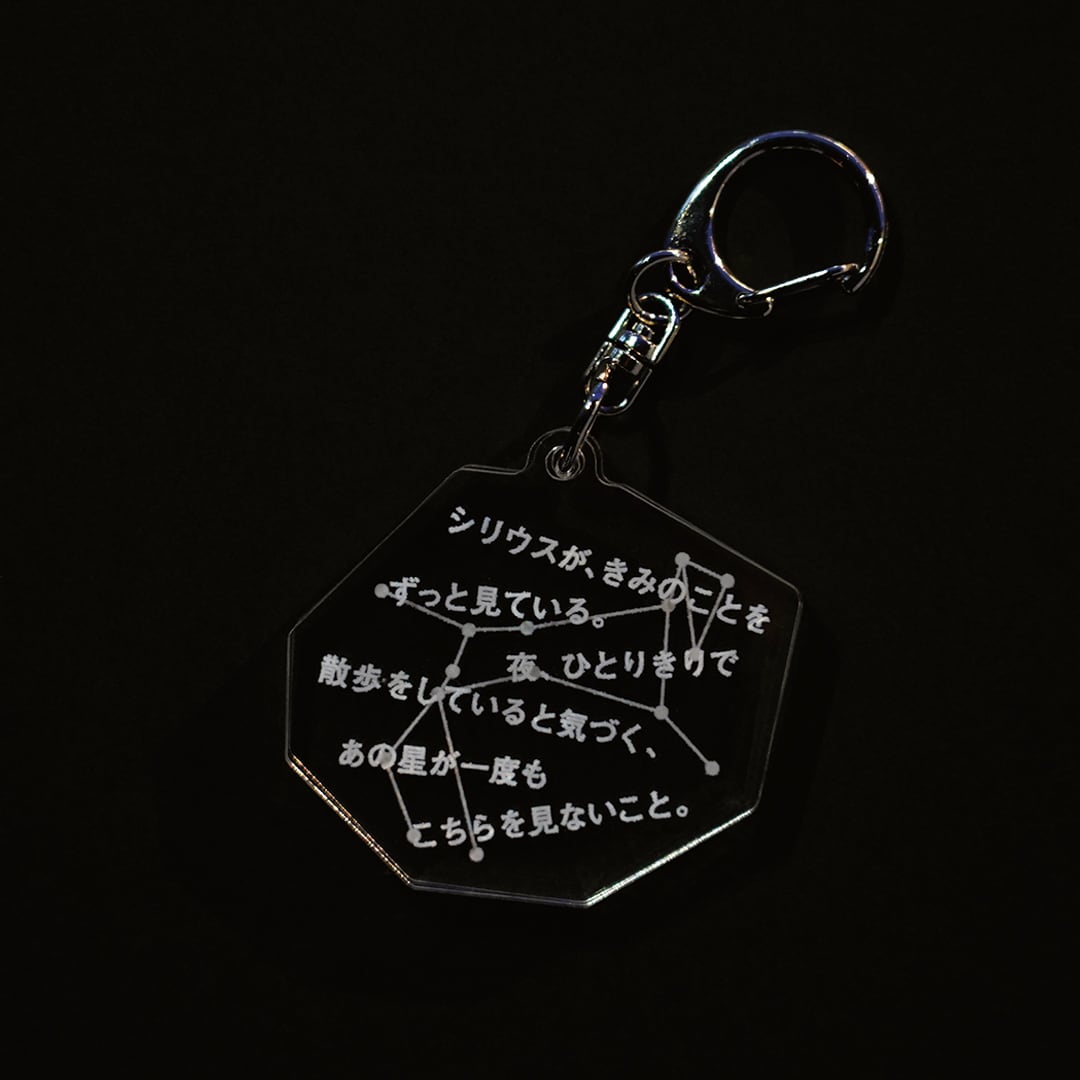 詩と星座のアクリルチャーム/「詩のプラネタリウム」オリジナル商品
