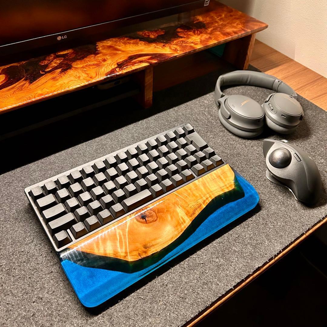 HHKB キーボード アームレスト パームレスト リストレスト 木製 天然木