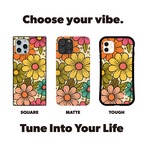 iPhoneケース レトロフラワー 花柄｜サイケポップな花柄 RETRO008
