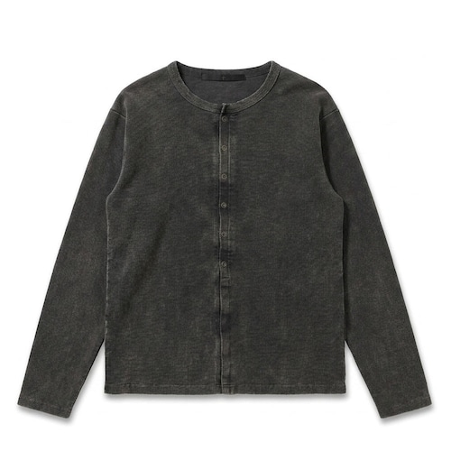 【9月13日入荷予定】 Deep Henley Neck Cardigan Gray