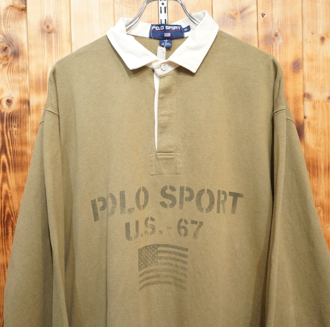90s polosport ralphlauren ラガーシャツ XL/ポロスポーツマン ラルフ