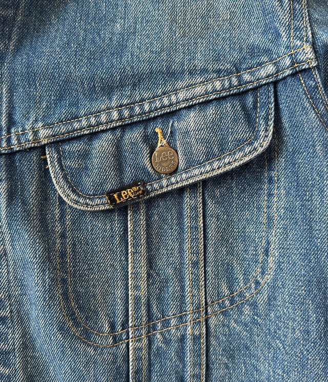 -Lee- Vintage 80s 101-J Denim Jacket made in USA