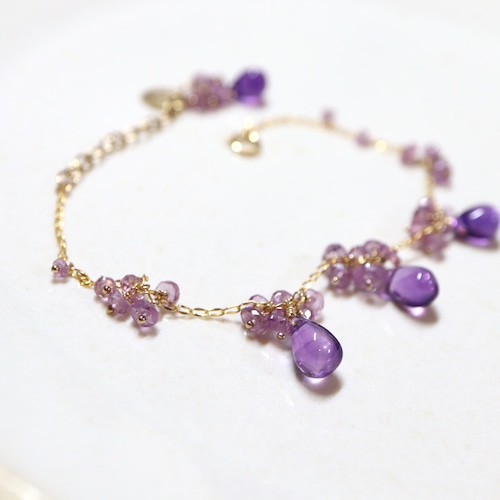amethyst fruit bracelet(tawawa)/purple