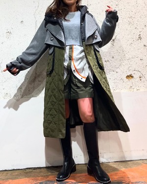 リズレイ RISLEY risley キルティングロングコート