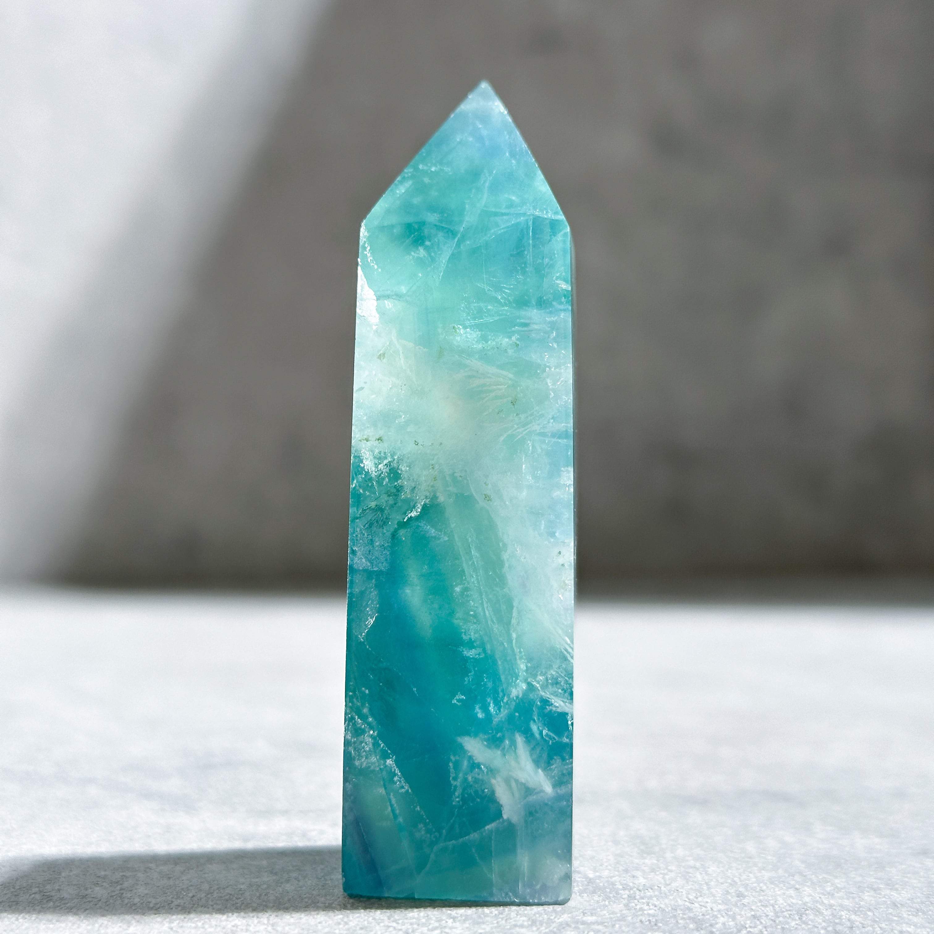 エンジェルフェザーフローライトタワー型13◇ Angel Feather Fluorite