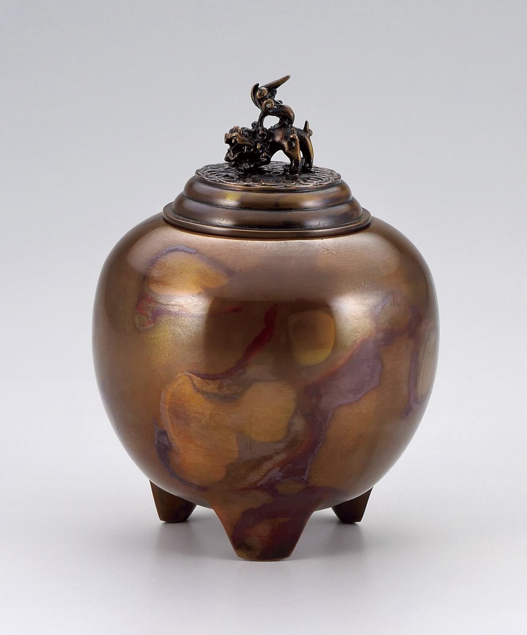 夏目形香炉 能作吉秀作