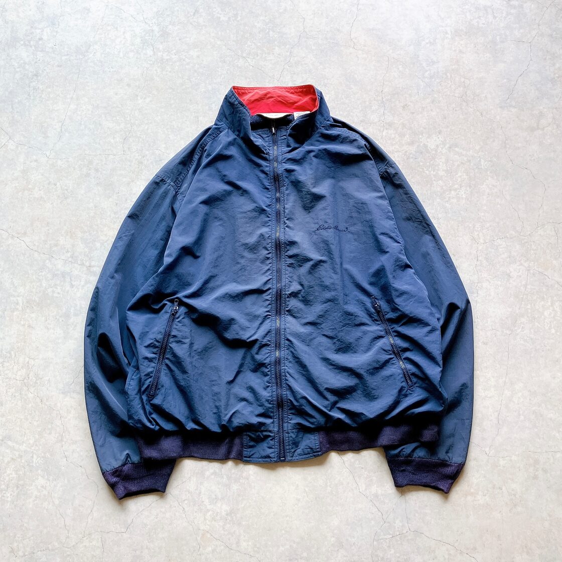 90s Eddie Bauer Nylon Shell Faded Jacket / エディーバウアー 