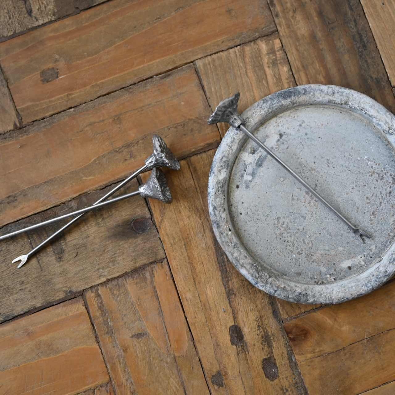 フルーツピック タンポポ（シルバー）｜アンティーク調 レトロ 雑貨