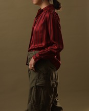 1980's Saint Laurent - Rive Gauche / Striped Blouse