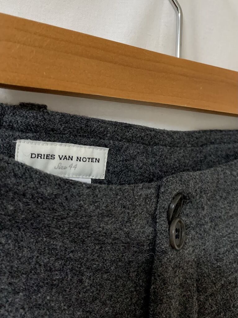 Wool × Cashmere Design Work Pants "DRIES VAN NOTEN"