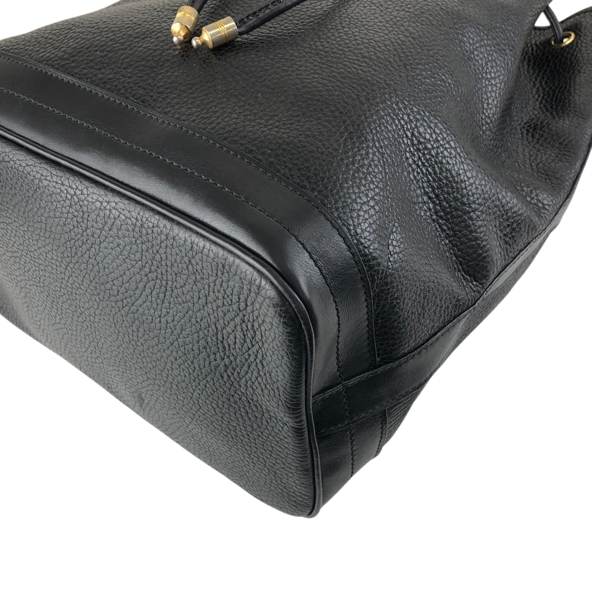 CELINE セリーヌ ショルダーバッグ ブラック ブラゾン型押し レザー