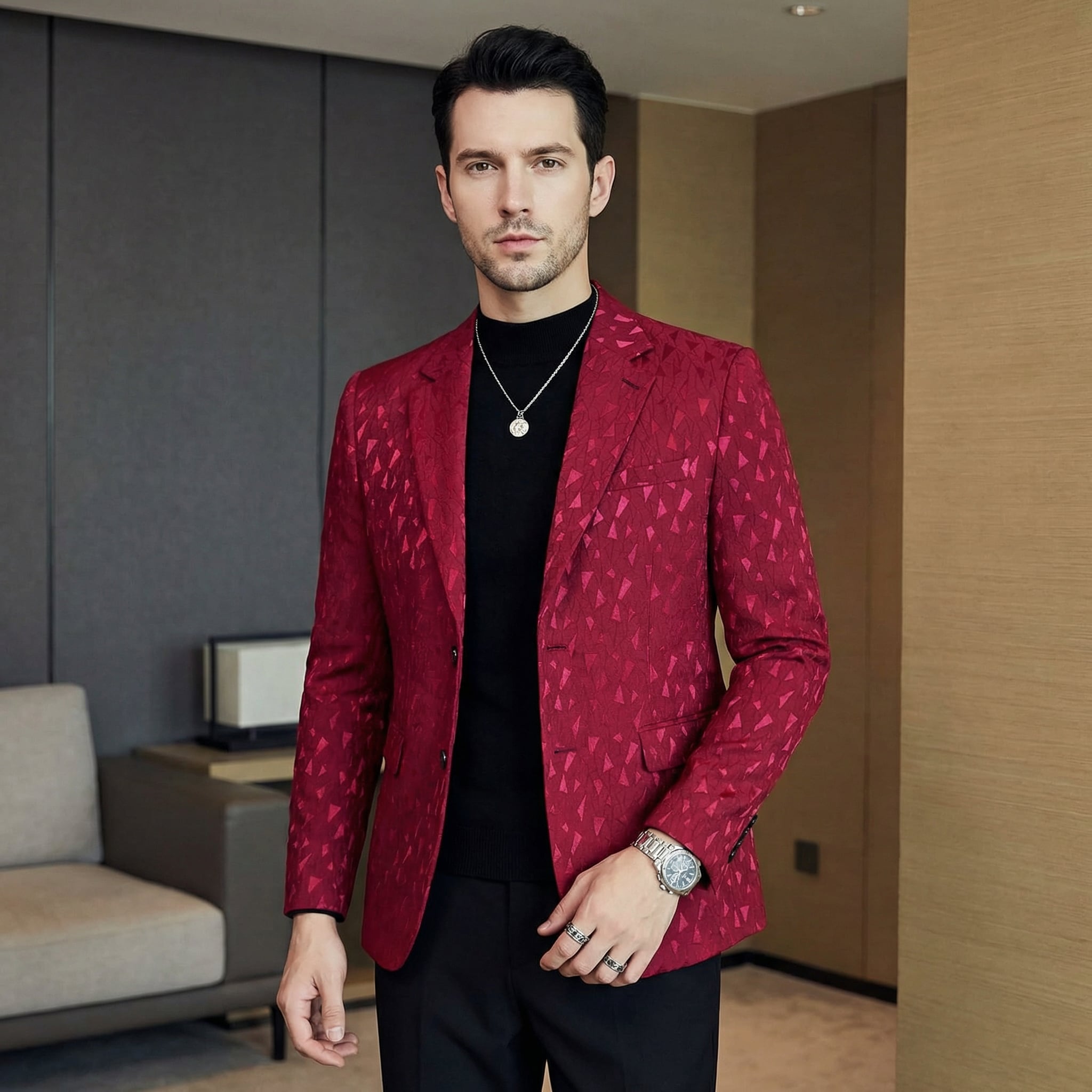 ジオメトリックジャケット(4color) M0733