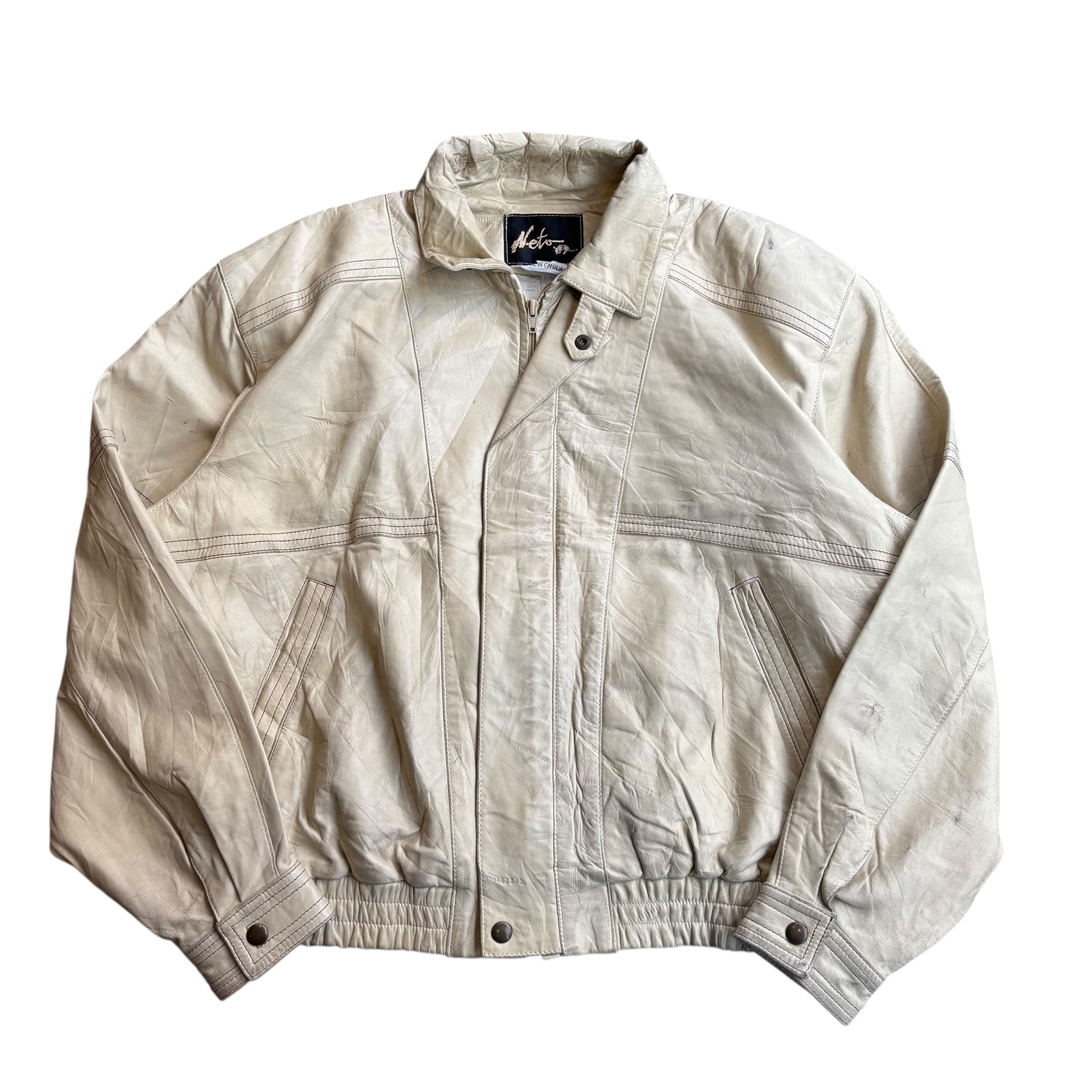 【古着】”Neto” Leather Jacket
