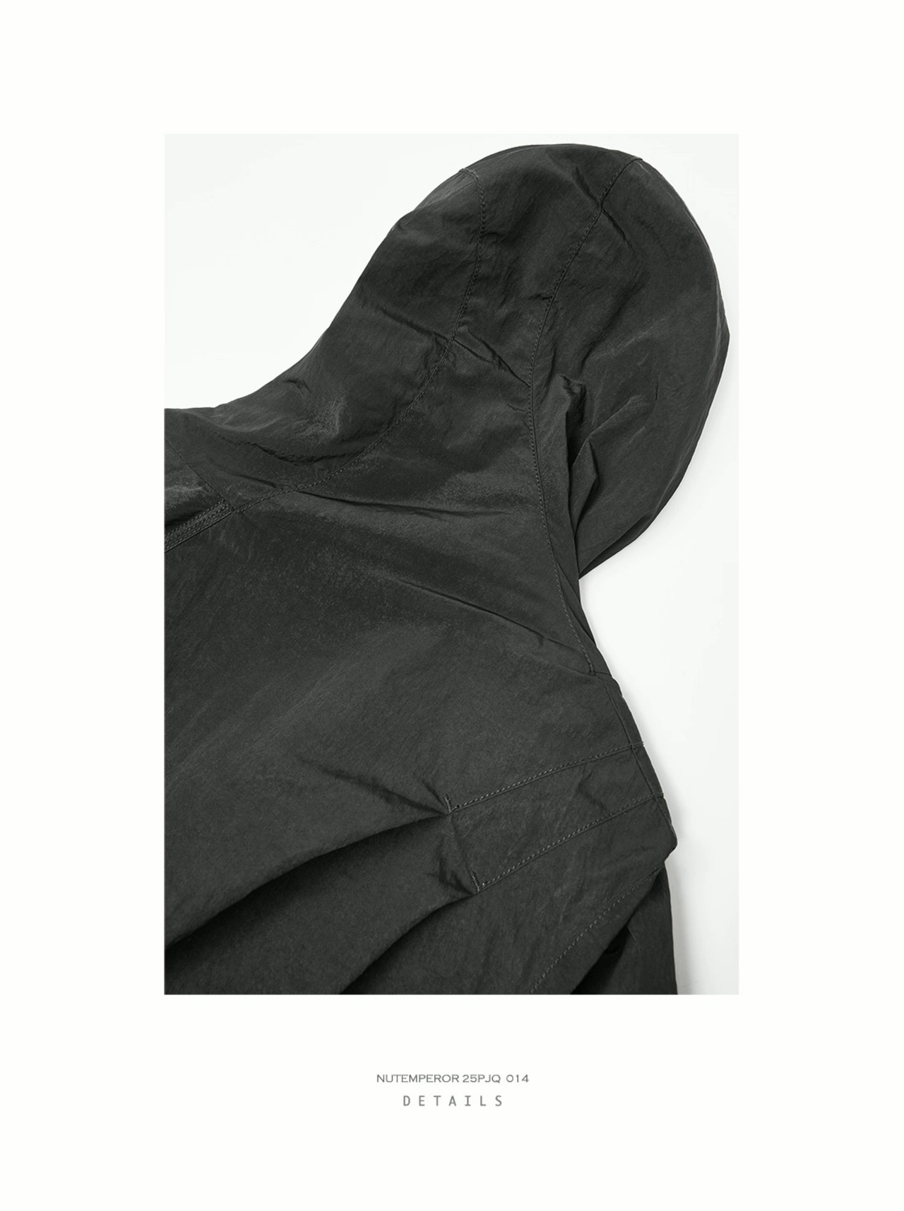 NUTEMPEROR Quip Project 014 Asymmetrical Drawstring Hoodie