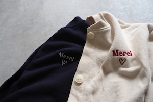 メルシースウェットカーディガン(navy) 90〜130cm【230912we】