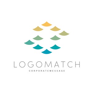 多角的な視点の風景のロゴ