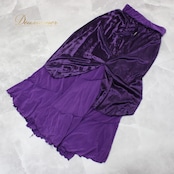 社交ダンス 衣装 スタンダード スカート レッスンウェア レディース ダンス衣装 フォーマル 練習着 パープル系 紫 シンプル 無地 上品 ダンス サテン風 フレアスカート マキシ丈 ロング丈 ふんわり 裾広がり バイオレット系 大人 エレガント ワンカラ— リラックス レッスン用 発表会 コスチューム ボリューム感 スタイリッシュ 光沢感 くすみ紫系 紫衣装 パープルドレス風 ドレープ風 ポリエステル ポケットなし 綺麗め デイリーダンス インドアダンス 女子 女性 婦人