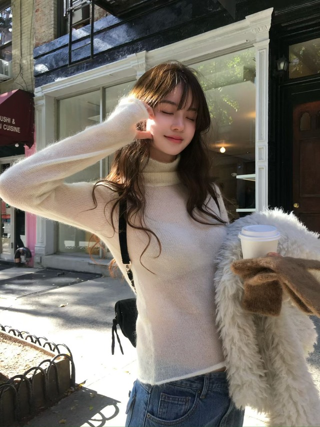 (vegetable) orb mohair knit / 3color